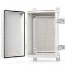 QILIPSU Outdoor Electrical Box, 11.4"x7.5"x5.5" Waterproof Junction Box IP67 ABS Plastic Enclosure Weatherproof Grey Hinged Cover for Electric Project Control