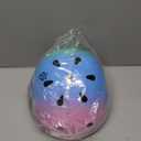 Color Gradient Adjustable Bike Helmet with Knee and Elbow Pads - Kids Toddler Boys and Girls Skateboard Helmet for Ages 3-14 | Ideal for Riding, Scooters, Inline Skating, Longboarding, Roller Skating (Purple blue green)