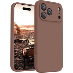 FireNova Magnetic for iPhone 17 Pro Case, Compatible with MagSafe, [Integrated Silicone Camera Control Button] [Camera Protection] Anti-Scratch Microfiber Lining Phone Case, 6.3", Light Brown
