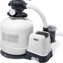 Intex 26651EG 3,000 GPH Above Ground Pool Sand Filter Pump with Automatic Timer (3,000 Gallons Per Hour)