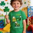Baby Boys Tractor Shirts Shamrock Lucky Shirts Short Sleeve Toddler Tops Cotton St Patrick's Day Green Tee 2T