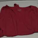 REORIA Women's Sexy Basic Scoop Neck Long Sleeve Double Lined Layering Slim Bodysuit Tops 2XL