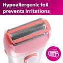 Philips SatinShave Essential Womens Wet & Dry Electric Shaver for Legs & Body, Cordless, with Hypoallergenic Foil, HP6306/50