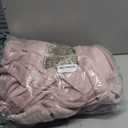 Flygo Womens Fuzzy Plush Long Hooded Robe Full Length Flannel Fleece Bathrobe Warm Housecoat (Medium, Dusty Pink)