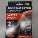 100% Waterproof Cast Covers for Shower Leg - 2pk - Tight Seal - Reusable Adult Half Leg Cast Protectors - Knee, Ankle, Foot - After Surgery Bandage and Dressing Cast Bag for Wounds and Burns