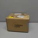 Frideko Bamboo Lantern Plug in Wall Sconces Wicker Wall Lamp with Plug in Cord Hand Woven Rattan Wall Light Farmhouse Rustic Wall Sconces Boho Sconces Wall Lighting for Living Room Bedroom (Orange)