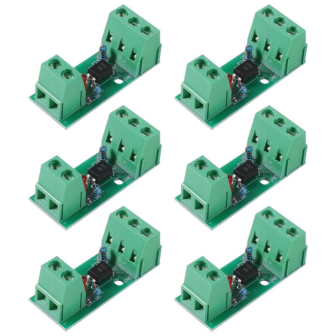PC817 1 Channel Optocoupler Isolation Module 1CH Optocoupler PC817 3-5V 12V 24V Photoelectric Isolator PNP NPN Signal Converter Rail Holder PLC Drive Motor Board