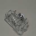 TAILI Sponge Holder with Strong Suction Cup, 4-in-1 Rustproof Sink Organizer - Sink Caddy Holds Sponges, Brushes, Stoppers & Scrapers -Silver (7" x 4.3")