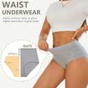 UNDER THE SEA Cotton Underwear for Women High Waisted Full Coverage Soft Briefs Plus Size Women's Panties XS-XXXL 5 Pack (XL)