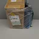 Abdtech Inflatable Toddler Airplane Bed: Safe & Soft - Portable Kids Travel Bed with Airplane Seat Extender for Kids - Blow up Mattress with Manual Pump,Seat Belt and Travel Bag (37Inch, Grey) (Large)