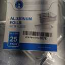 Nicole Home Collection Aluminum Pans With Lids Half Size 9x13 Extra Heavy Duty, Disposable Foil Pans For Baking (25 Sets)