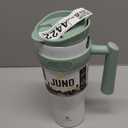 Manna Juno Tumbler Cup Mug 40 oz Light Green Speckle Straw Lid Stainless Steel