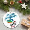 3 x ZAGKOO Christmas Running Gifts for Women, Men - Running Ornament for Christmas Tree, Cross Country Gifts for Runners Women, Track Runner Female - Marathon Gift Ideas - Ceramic Ornament 2025 Decoration