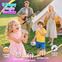 Mini Karaoke Machine for Kids Girls: Unicorn Portable Bluetooth Speakers with 2 Wireless Mic Toys for Girls Age 4-6 7 8 9 Years Old Girl Easter Birthday Gifts for 5 6 7 8 9 10 11 Years Teens Purple