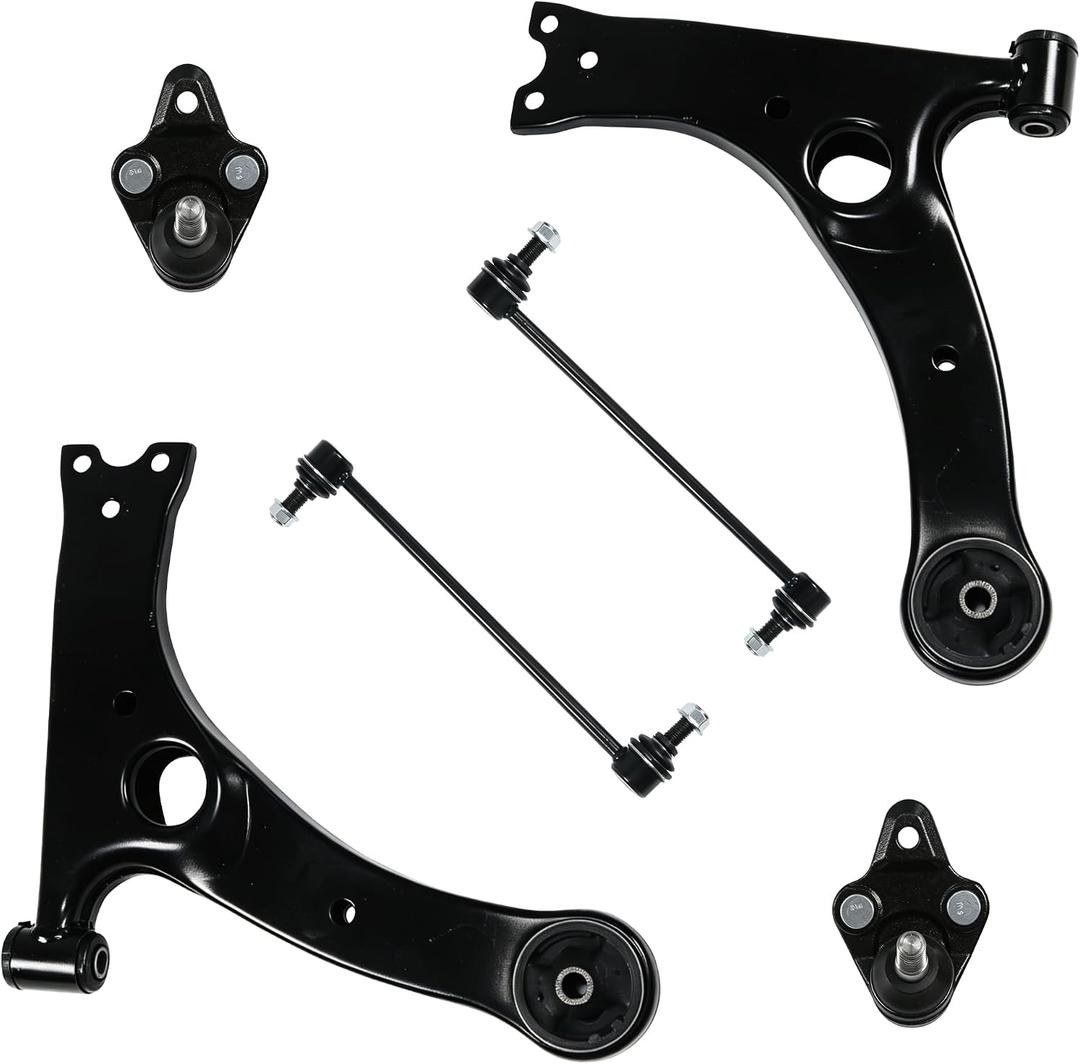 6PCS Suspension Kit Fits for Toyota Corolla 2014-2019 Front Lower Control Arm w/Ball Joints Sway Bar Stabilizer Link