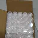 Vivaplex, 50, Clear, Empty, 5 Gram Plastic Pot Jars, Cosmetic Containers.
