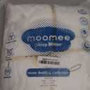 MooMee Bedding Duvet Cover Set 100% Washed Cotton Linen Like Textured Breathable Durable Soft Comfy (Solid Bright White, Palatial King/Oversized King 120"x98")