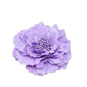 Women's Bohemia Peony Flowers Hairpin Hair Clip Flower Brooch for Travel Party Festivals (Lavender) (Pack of 1)