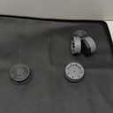 ToLanbbt Mini Fridge Silicone Mat with 4 Base Raisers - 20" x 20" x 0.6" Mini Fridge Drip Tray Under Refrigerator Mat Carpet Floor Protector Leak-Resistant Portable AC Pan for Washing Machine, Black