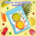 300 Pcs Mylar Bags, Smell Proof Bags Foil Pouch, Holographic Resealable Bags for Small Business, Candy Sample Jewelry Bag Sealable Packaging for Party Favor Food Storage (5.5x7.9in-Blue)