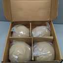 Stanbroil Ceramic Balls - 6" Round Fire Stones for Fire Pit Fire Bowl and Fireplace - Set of 4, Beige