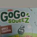 GoGo squeeZ No Sugar Added Apple Cinnamon Applesauce, 3.2 oz, 12 Count, EXP: 04/26/26