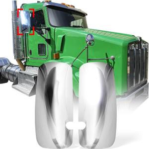 High Soar Chrome Door Mirror Covers for KENWORTH T660 2008-2017, Side Door Mirror Covers for Kenworth T170 T270 T370 T440 T470 T800 T600, A Pair