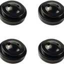 Zigvert 4 Pack Miniature Twin Desk Flag Holder, Two Hole Black Base For 4"x6" 5"x8" Stick Flags