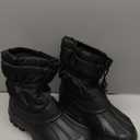 Men's Winter Snow Boots Waterproof Warm Outdoor Lightweight Non Slip Cold Weather Shoes (11 US, Black)