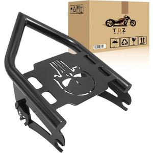 TDZ Black Detachable Luggage Rack for 2009-2025 Harley Touring Street Glide Road King Road Glide Electra Glide