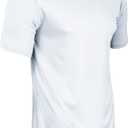 Champro Men's Vision Adult Lightweight Polyester T-Shirt Jersey (White, XXXL)