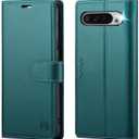 Wallet Case for Google Pixel 10 Pro XL 5G, RFID Blocking Credit Card Holder, PU Leather Folio Flip Kickstand Protective Shockproof Cover for Pixel 10 Pro XL(Green)