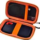 Case Compatible with SanDisk 1TB 2TB 500GB 4TB/for PRO Extreme Portable SSD, External Solid State Hard Drive Storage Holder for SDSSDE61/ SDSSDE60/ SDSSDE81/SDSSDE30/SDSSDE60 (Box Only)(Orange)