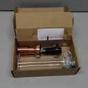 Built in Soap Dispenser for Kitchen Sink, Stainless Steel Pump Head Long Spout with 17OZ PET Food Safe Material Soap Bottle, Copper Sink Kitchen Soap Dispenser Refill from The Top