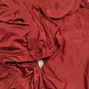 JQinHome 6 Pcs Dining Chair Slipcover, High Stretch Removable Washable Chair Seat Protector Cover for Home Party Hotel Wedding Ceremony (Burgundy)