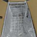 iSPECLE Freezer Organizer Bins - 4 Pack Stackable Chest Freezer Organizer for 5 Cu Ft Deep Freezer Sort Frozen Food, Deep Freezer Organizer Bins Easy to Get Food from Bottom without Digging, White