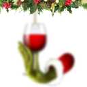 Funny Christmas Ornaments, 3D Wine Christmas Ornaments, Christmas Tree Decor Unique Ornaments for Wine Lovers for Home Party Supplies for Xmas Gifts & Stocking Stuffers