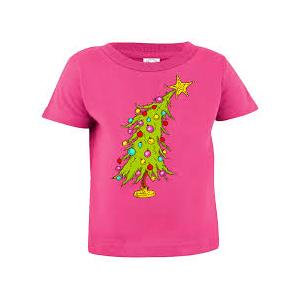 Christmas Shirts Toddler Boy Girls Merry and Bright T-Shirt Christmas Lights Graphic Tees Holiday Tops, Size: 140