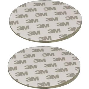80mm(3.15") Circular Adhesive Plastic Disc/One Side Coated Stick Pad for Suction Cup Items, 2pcs