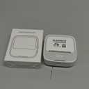 PRT Mini Sticker Printer, Portable Thermal Printer with 1 Roll Sticker Paper, Inkless Sticker Maker, Bluetooth Label Printer for Study Notes,Lists,Pictures,DIY Creations Small Printers for Home Use (Round-Grey)