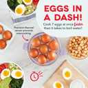 Dash Rapid Egg Cooker - Boiler, Poacher & Steamer - Includes Measuring & Recipe Guide - Dishwasher Safe - BPA Free - Holds 7 Eggs, Lavender