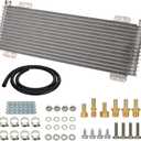 LPD47391 40k Transmission Oil Cooler Kit Low Pressure Drop Trans Cooler Compatible with Heavy Duty 40,000 GVW Max Includes Mounting Hardware