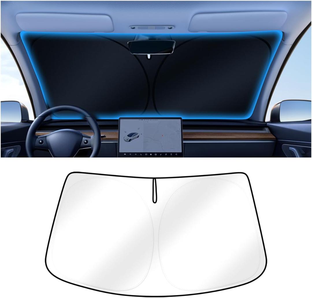 Canvcle Windshield Sun Shade for Lexus NX NX250 NX350 NX350h NX450h+ 2022-2025 2026 Accessories Upgraded Double-Layer Front Window Sunshade Cover Sun Protector Foldable Block UV Rays Keep Car Cool
