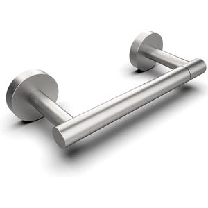 RARXTR Bathroom Toilet Paper Holder Wall Mount SUS304 Stainless Steel Double Post Pivoting Toilet Paper Roll Holder Wall Mounted for Bathroom RV Commercial Toilet Tissue Dispensers, Brushed Nickel