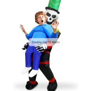 Camlinbo Inflatable Kids Halloween Costume, Blow Up Reaper Costume for Halloween Scary Boys Girl Cosplay Party