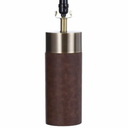 Stylecraft Natural Leather and Gold Table Lamp Large Size