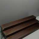 TONGMO 30Inch Liquor Bottle Stand - 3 Tier Liquor Bar Bottle Display Shelf, Holds 21 Bottles, Solid Wood, No Installation Required (Dark Walnut)