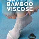 Juclise Coolmax Bamboo Viscose Compression Running No Show Athletic Socks, Anti Blister Moisture Wicking (M)
