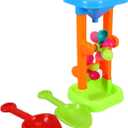 Alipis Sand Wheel Beach Toy, Beach Sand Water Wheel Beach Hourglass Toy Water Sifting Funnel Outdoor Tool Kit for Summer Beach