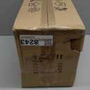 AMARTIZ Mid Century Gold Globe Table Lamp Modern U-Shape 2-Light Desk Table Light with Milk White Glass Shade Metal Base Nightstand Lamp for Bedroom Bedside, G9 Bulb (Not Included)